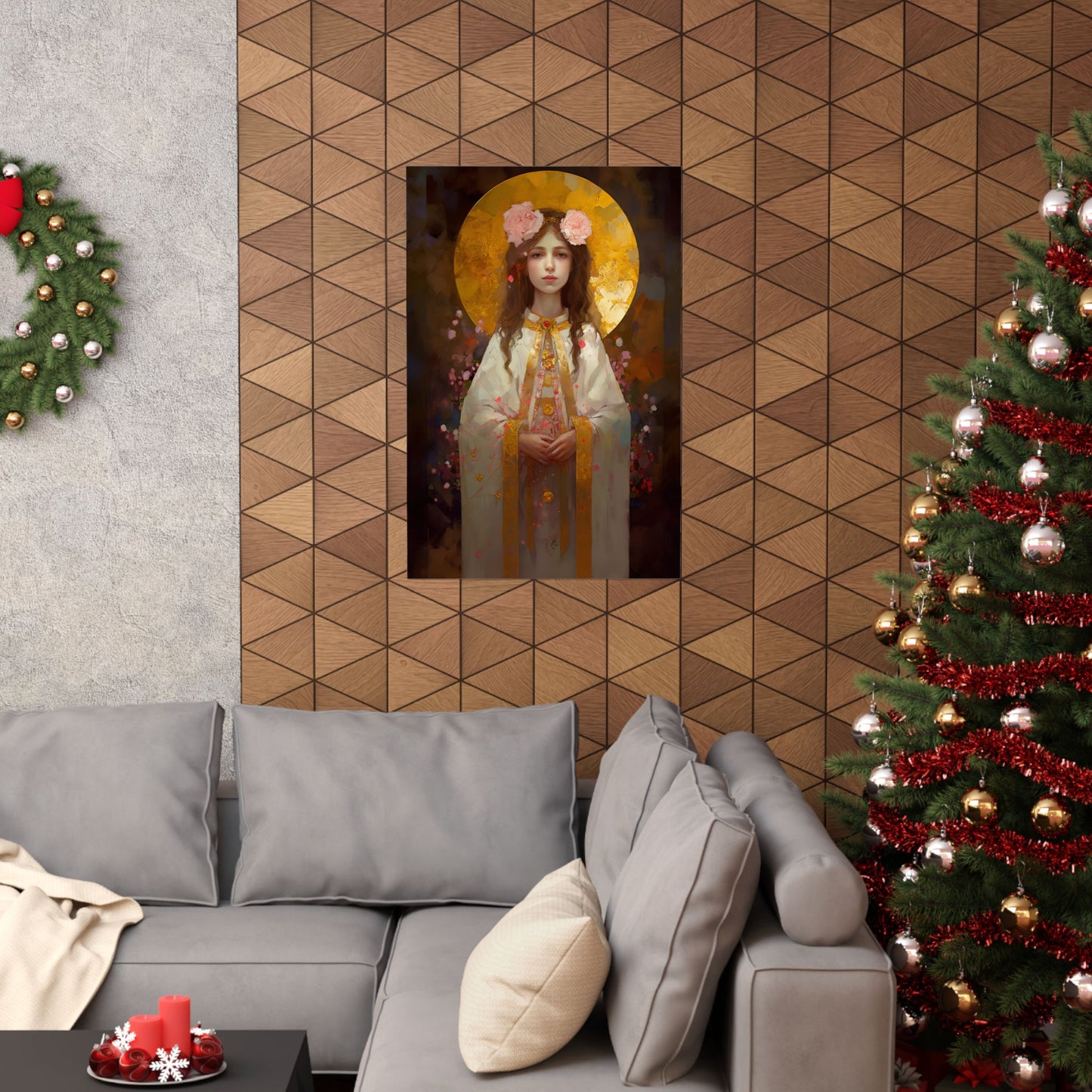 Saint Philomena Print - Sanctified Souls Print - Multiple Sizes - Premium Matte Vertical Posters