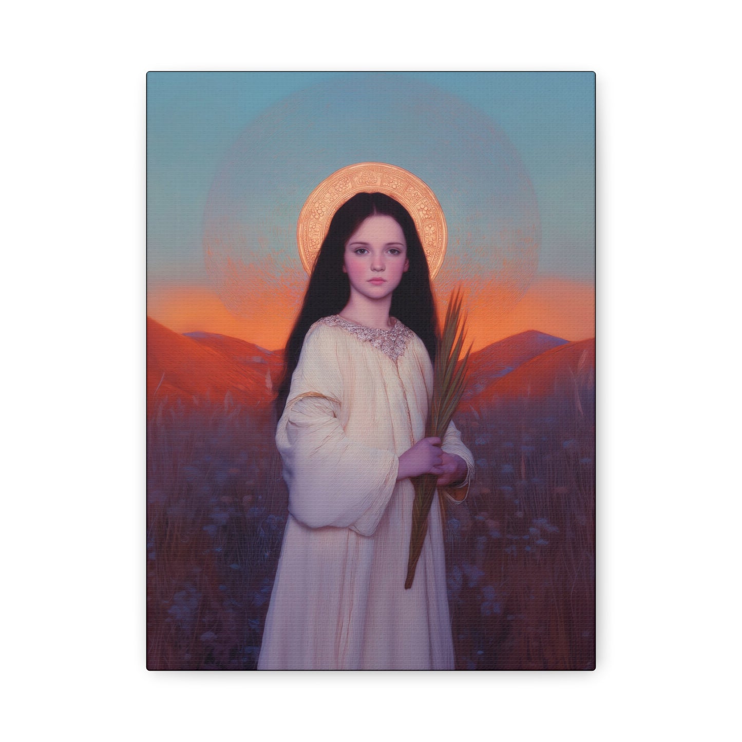Saint Hope - Multiple Sizes - Catholic Home art - Museum Wrapped Canvas - Sanctified Souls Print - Martyr Saint
