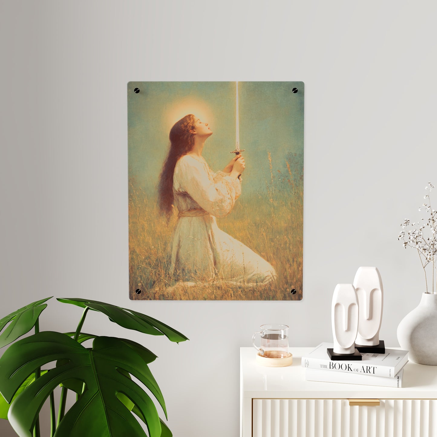 Saint Joan of Arc Wall Art Panel - Ready to Hang Acrylic Print - Catholic Saint Art - Patron Saint Print - No Frame needed