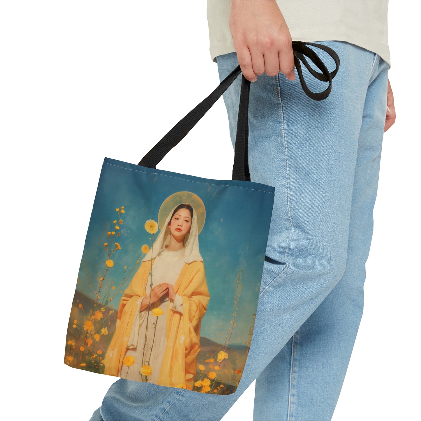 Saint Agatha Lin - Tote Bag - Large Medium Small Faith Art Bag - Catholic Faith Purse