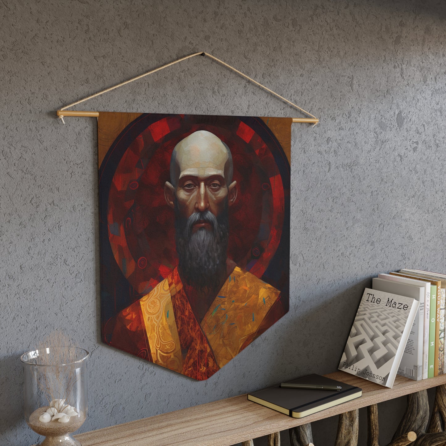 Saint Bartholomew Wall Banner / Wall Hanging - Catholic Home Art - Large Saint Art for your home - 18" x 21"