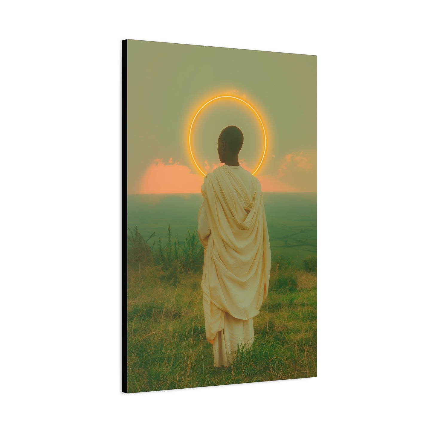 Saint Charles Lwanga - Museum Wrapped Canvas - Sanctified Souls Print - Religious Art for your Home - Catholic Patron Saint Art
