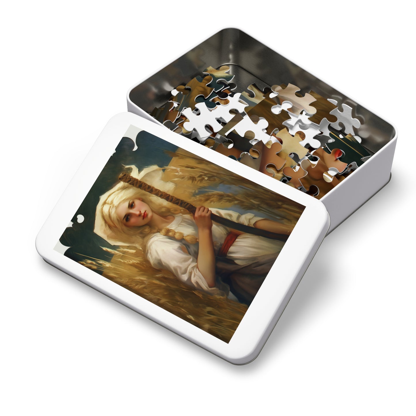 Saint Notburga - Puzzle and Keepsake Tin - Religious Jigsaw Puzzle (30, 110, 252, 500,1000-Piece) - Religious Puzzle