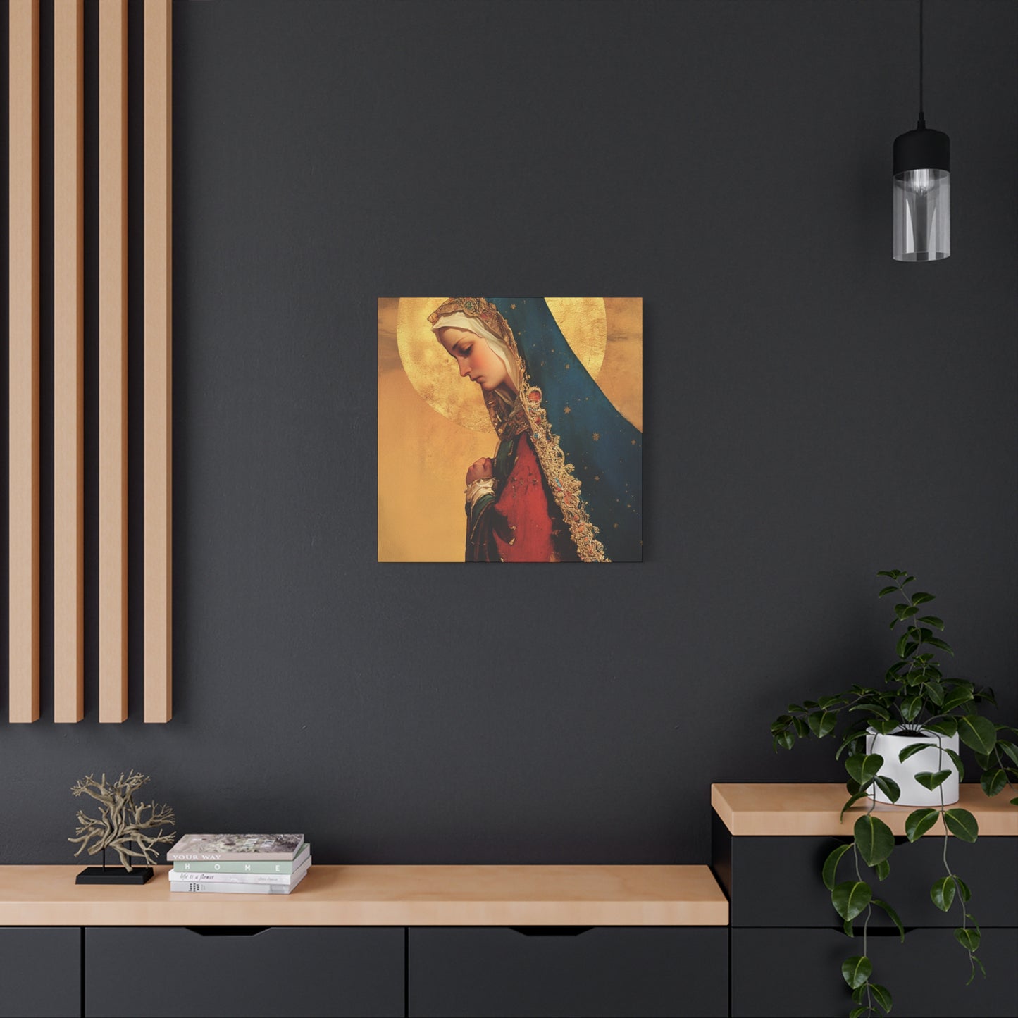 Our Lady of Mercy / Our Lady of Ransom - Multiple Sizes - Catholic Home art - Museum Wrapped Canvas - Sanctified Souls Print - Mother Mary