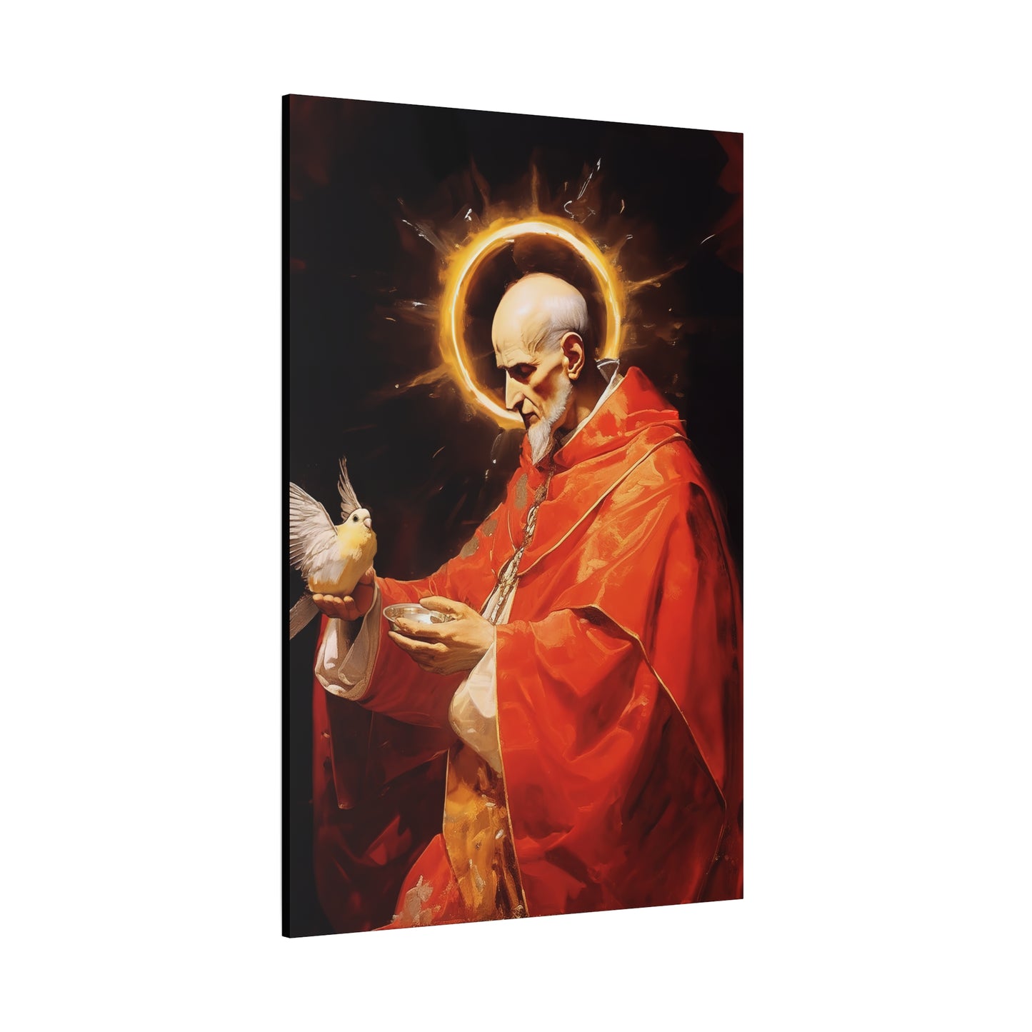 Pope Saint Gregory the Great - Museum Wrapped Canvas - Sanctified Souls Print - Religious Art for your Home
