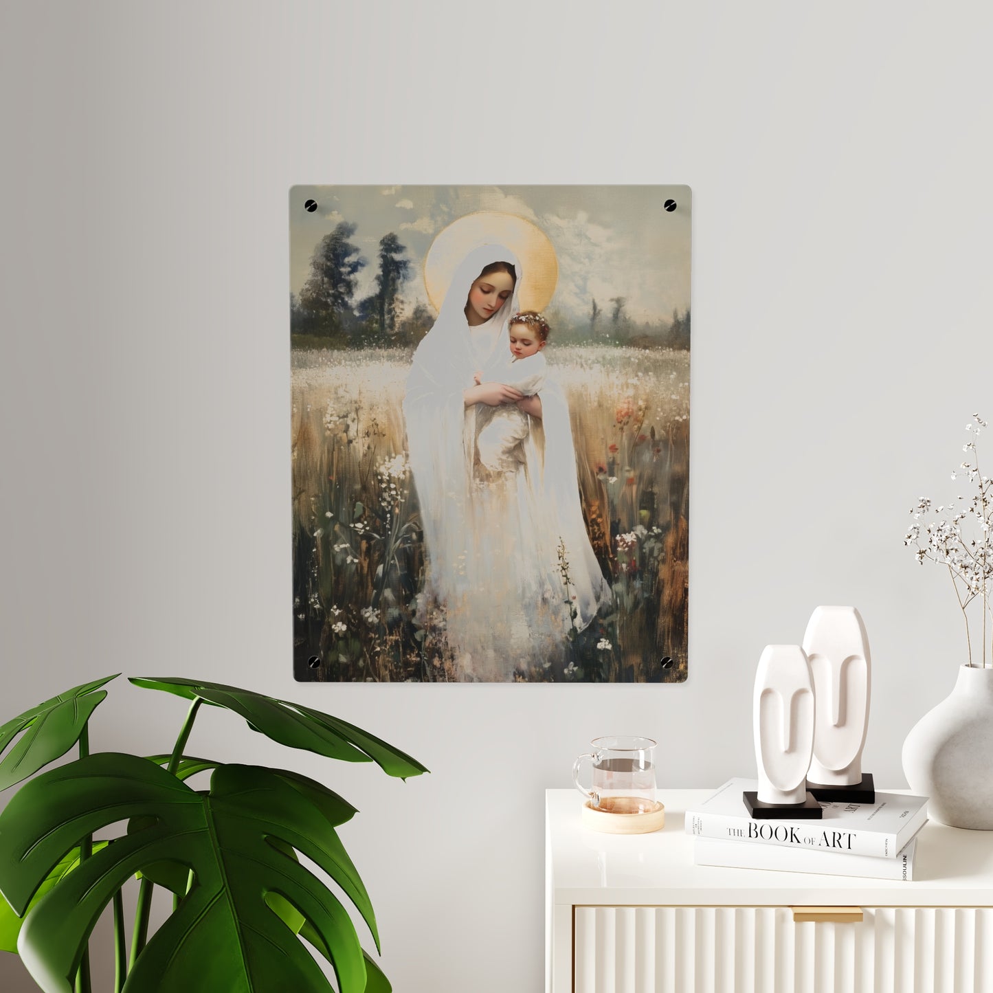 Our Lady of the Prairie Wall Art Panel - Ready to Hang Acrylic Print - Catholic Saint Art - Patron Saint Print