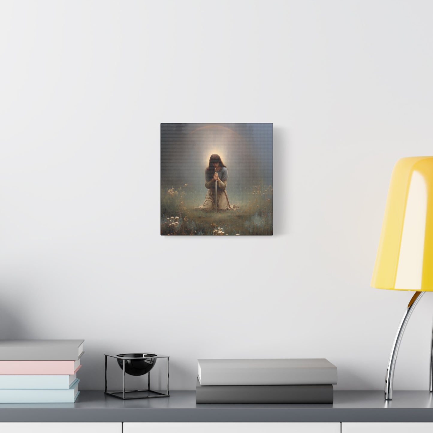 Saint Joan of Arc - Museum Wrapped Canvas - Sanctified Souls Print - Religious Art for your Home - Catholic Patron Saint Art
