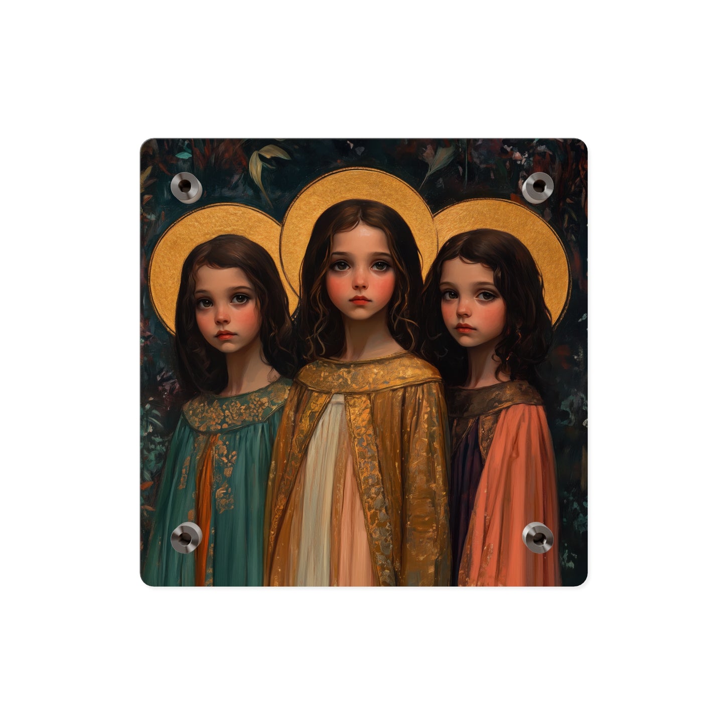 Saints Faith, Hope and Charity Acrylic Wall Art Panel - Ready to Hang Acrylic Print - Catholic Saint Art Print - Sister Art