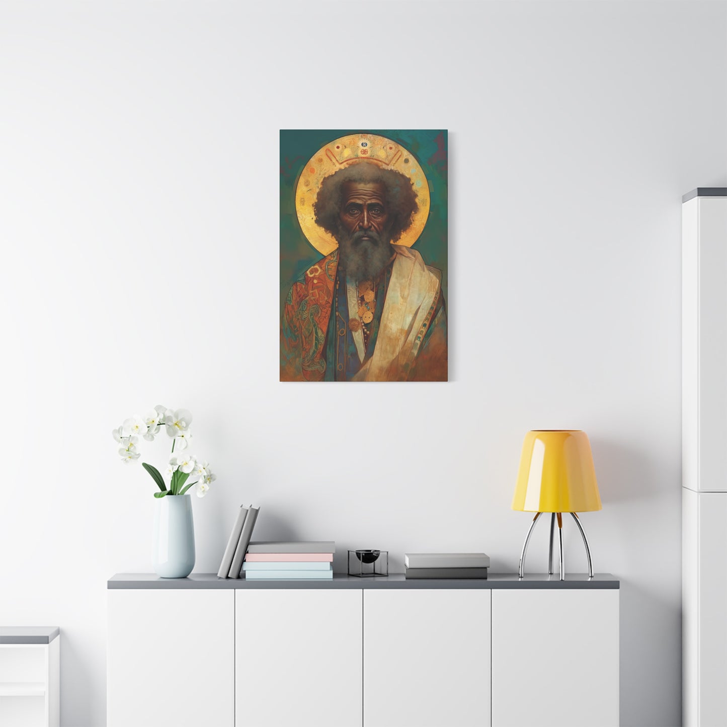 Saint Moses - Museum Wrapped Canvas - Sanctified Souls Print - Religious Art for your Home