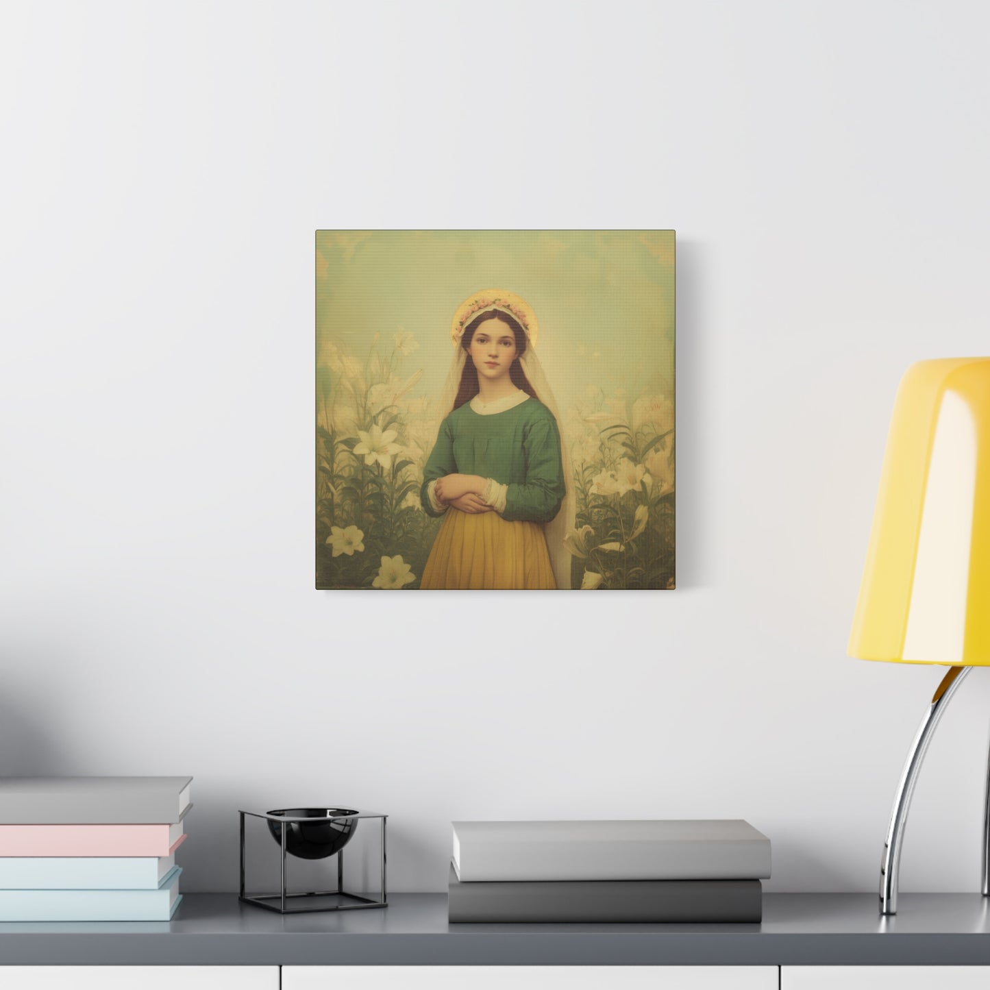 Saint Maria Goretti - Museum Wrapped Canvas - Sanctified Souls Print - Religious Art for your Home - Catholic Patron Saint Art