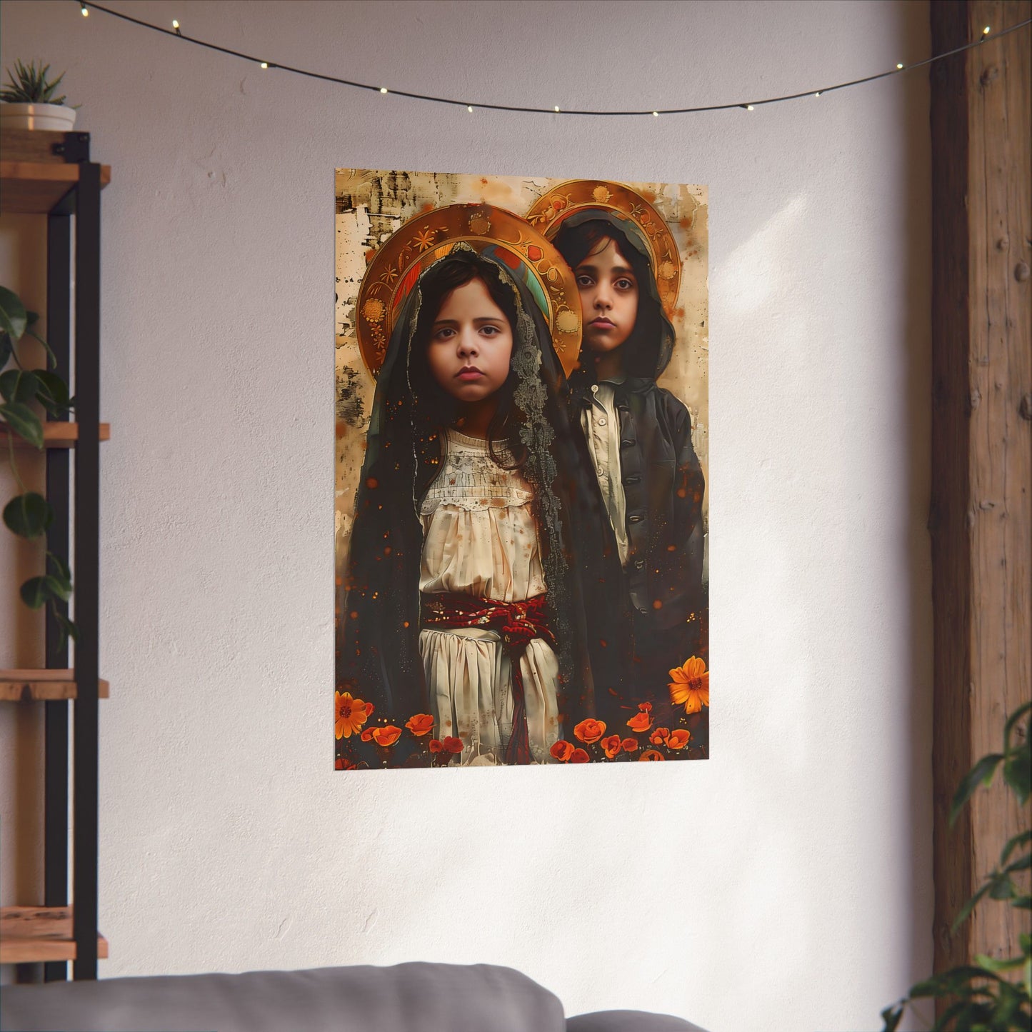 Saints Jacinta and Francisco Marto - Sanctified Souls Print - Multiple Sizes - Premium Matte Vertical Posters