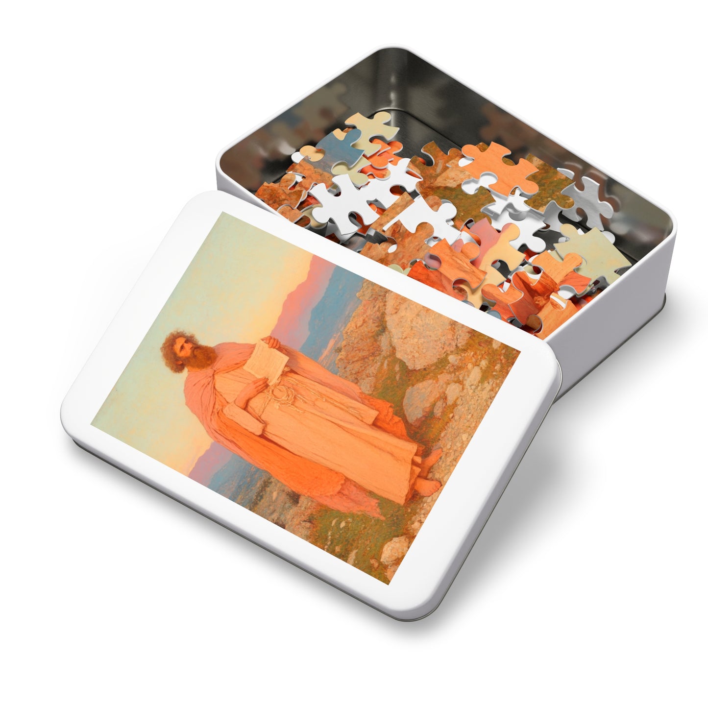 Obadiah - Keeper of the Lord's Warning and Mercy - Puzzle & Keepsake Tin - Religious Jigsaw Puzzle (30, 110, 252, 500,1000-Piece)