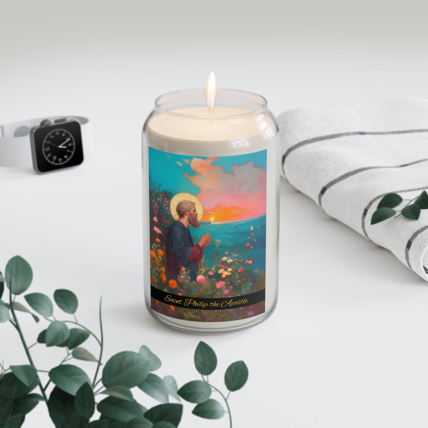 Saint Philip the Apostle - Scented Prayer Candle, 13.75oz - Tall Size - Religious Prayer Candle