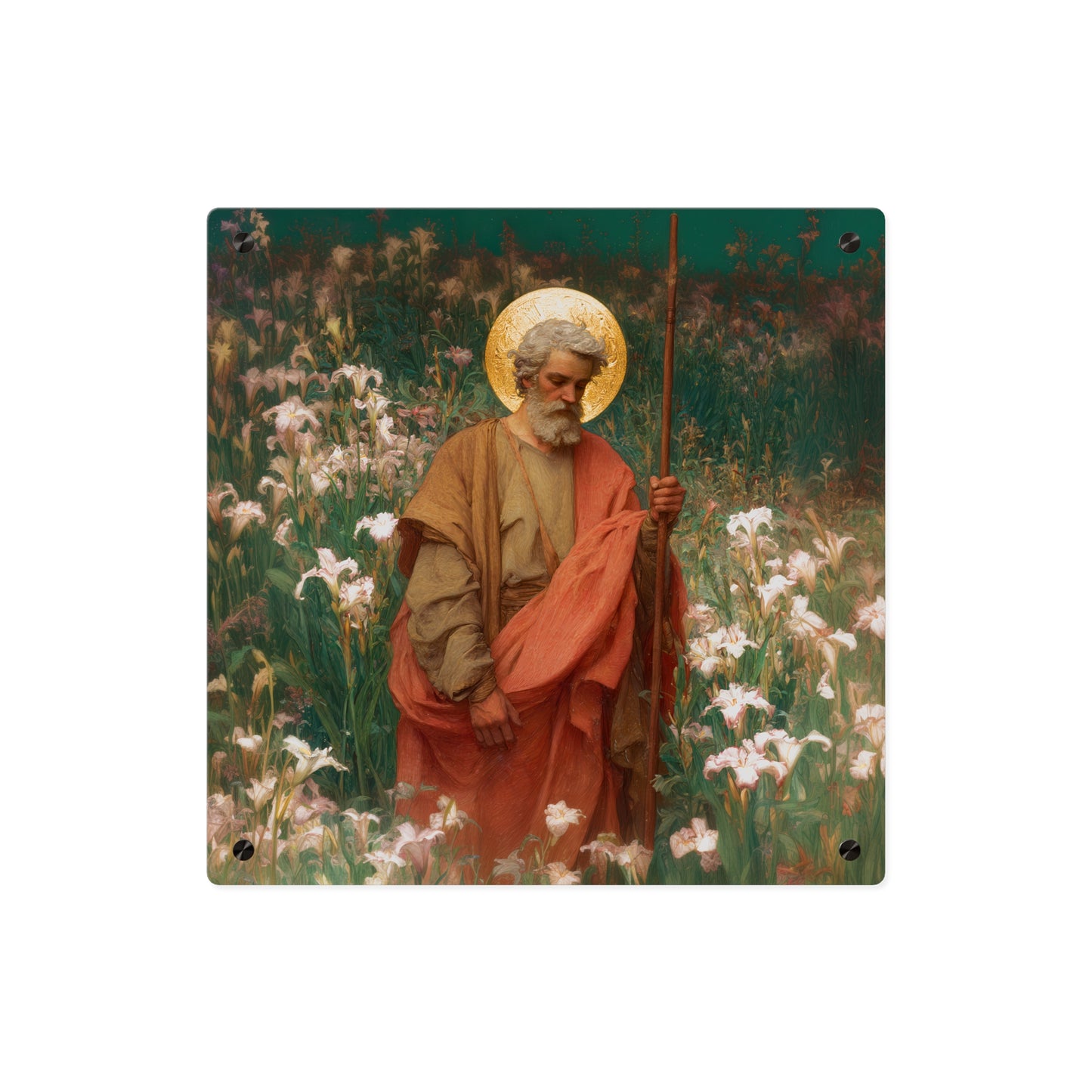 Saint James the Lesser Wall Art Panel - Ready to Hang Acrylic Print - Catholic Saint Art - Patron Saint Print - No Frame needed