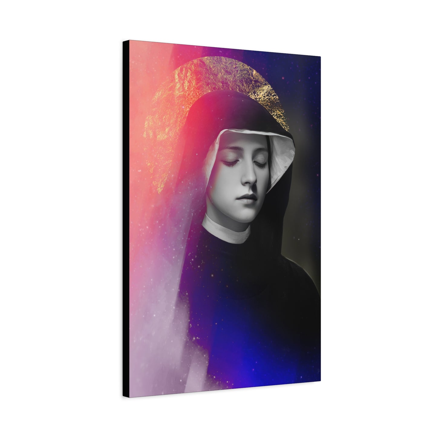 Saint Faustina Kowalska - Museum Wrapped Canvas - Sanctified Souls Print - Religious Art for your Home