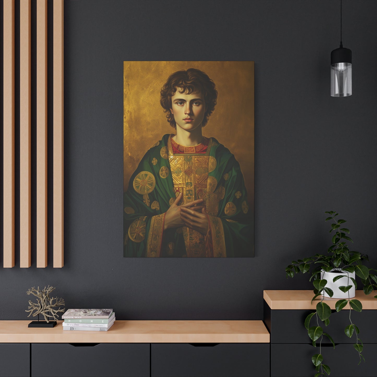 Saint Pantaleon Canvas Print - Multiple Sizes - Catholic Home art - Museum Wrapped Canvas - Sanctified Souls Print