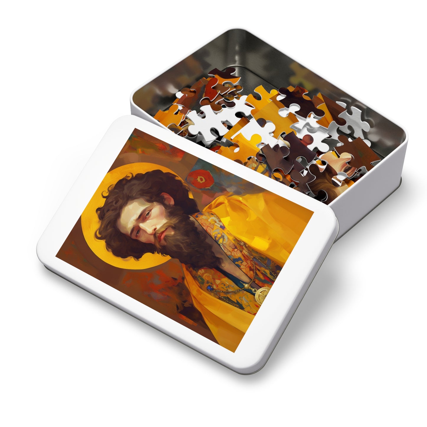 Saint James the Greater - Puzzle and Keepsake Tin - Religious Jigsaw Puzzle (30, 110, 252, 500,1000-Piece) - Religious Puzzle