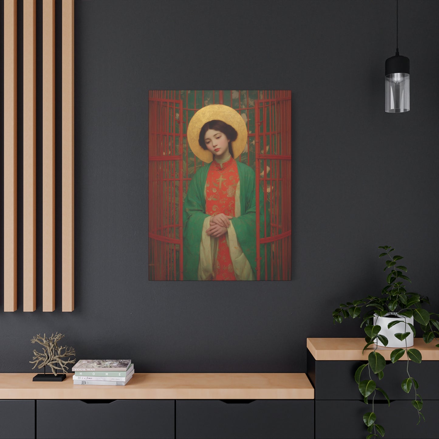 Saint Agnes Tsao Kou Ying - Museum Wrapped Canvas - Sanctified Souls Print - Religious Art for your Home - Catholic Patron Saint Art