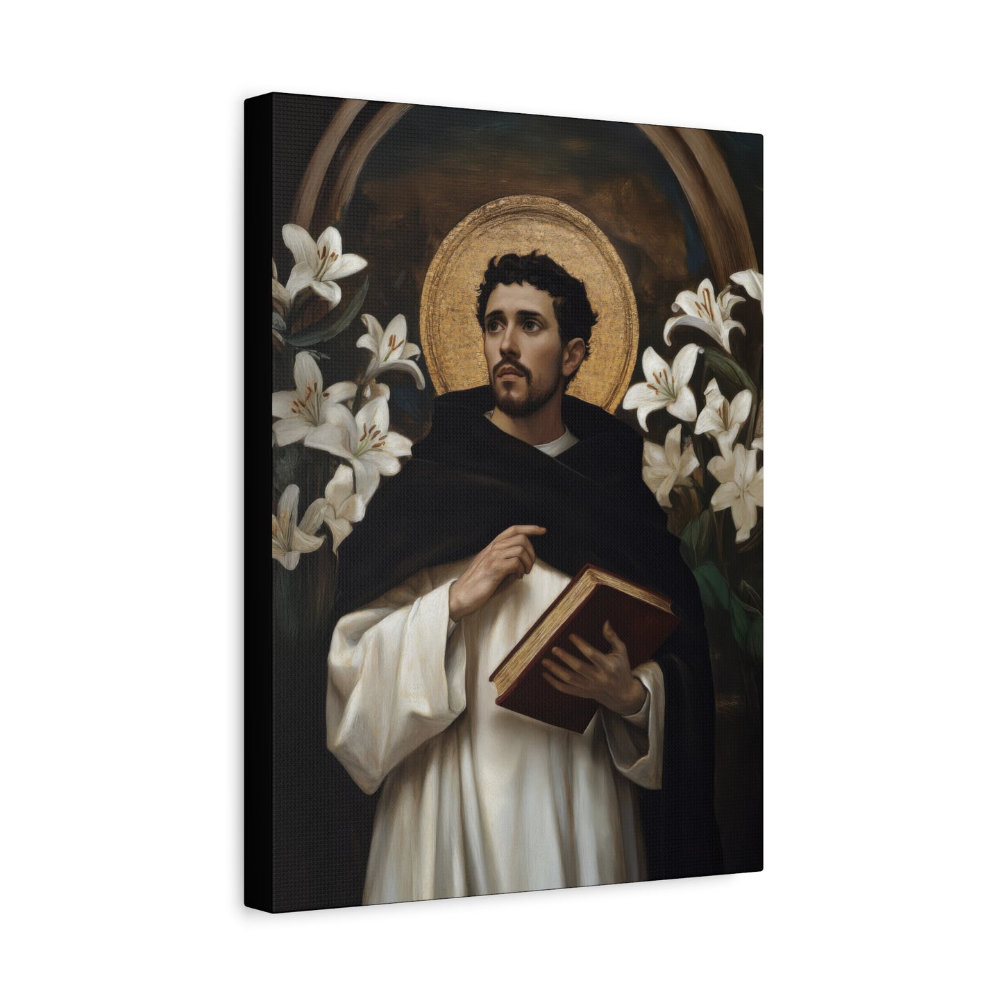 Saint Dominic - Museum Wrapped Canvas - Sanctified Souls Print - Religious Art for your Home - Catholic Patron Saint Art