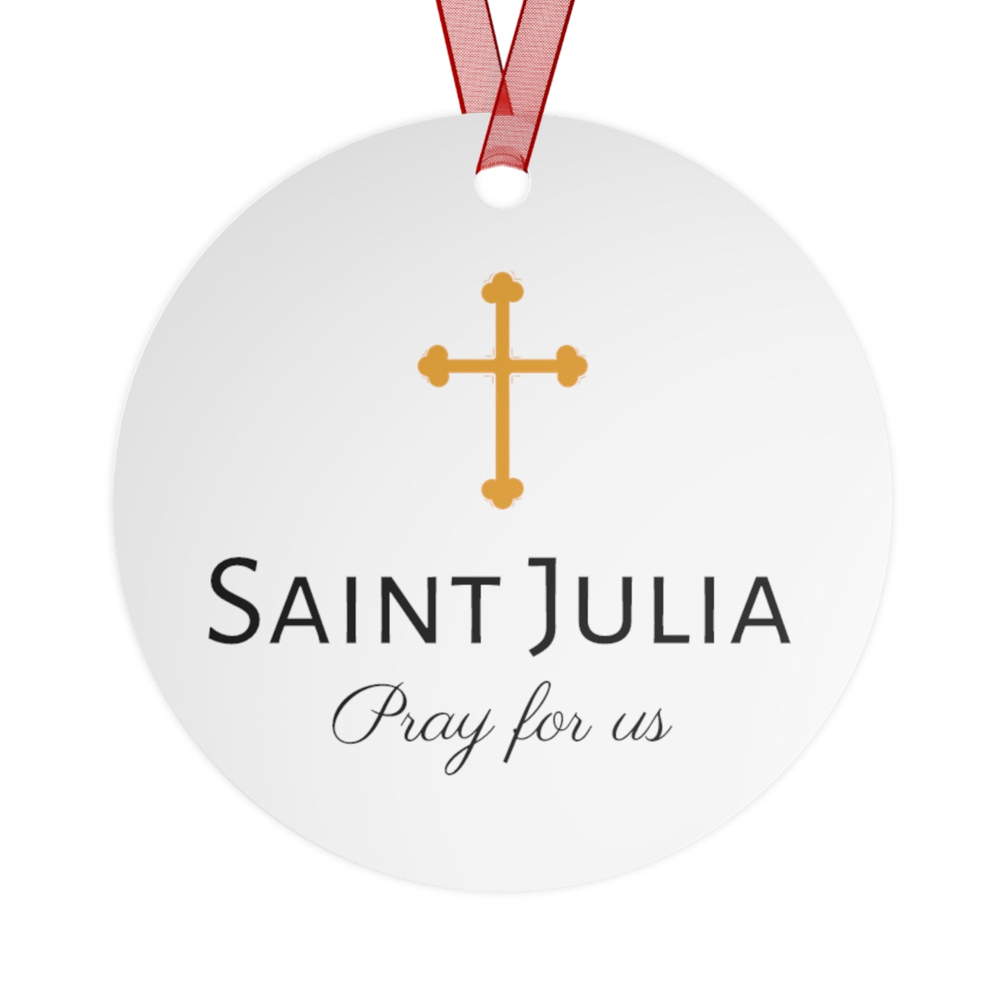 Saint Julia of Carthage - Religious Holiday Christmas Ornament and Keepsake - Double sided Keepsake Religious Ornament