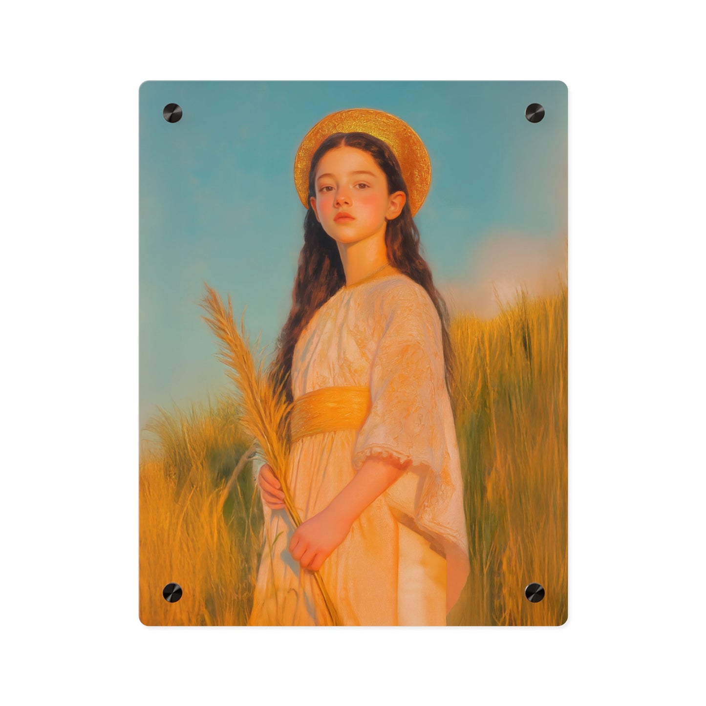 Saint Faith Wall Art Panel - Ready to Hang Acrylic Print - Catholic Saint Art - Patron Saint Print - Martyr of the Church Art