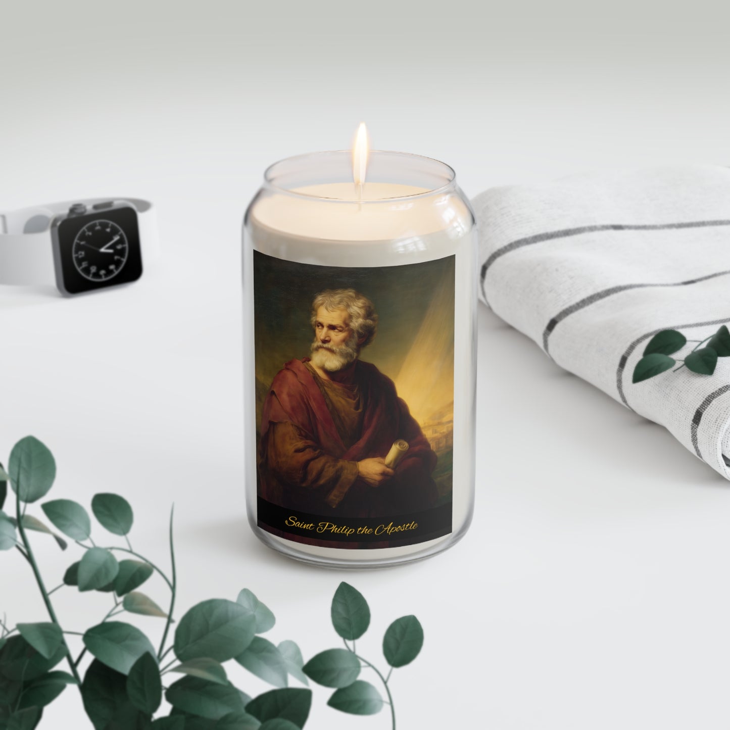 Saint Philip the Apostle - Scented Prayer Candle, 13.75oz - Candle - Catholic Art - prayer room Scented Candle - Religious Saint
