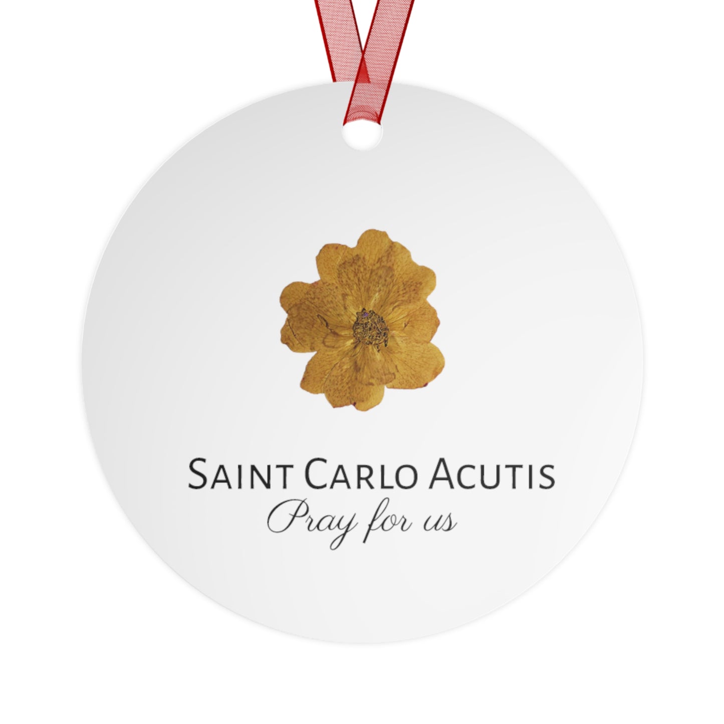 Blessed / Saint Carlo Acutis Ornament - Religious Holiday Christmas Ornament and Keepsake - Double sided Keepsake