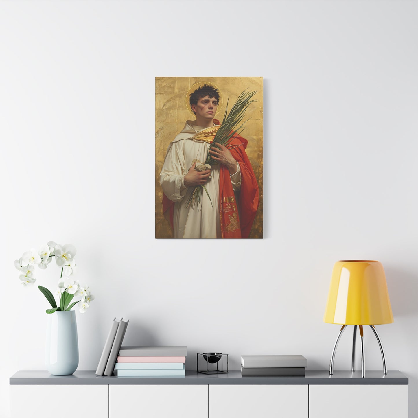Saint Stephen - Museum Wrapped Canvas - Sanctified Souls Print - Religious Art for your Home