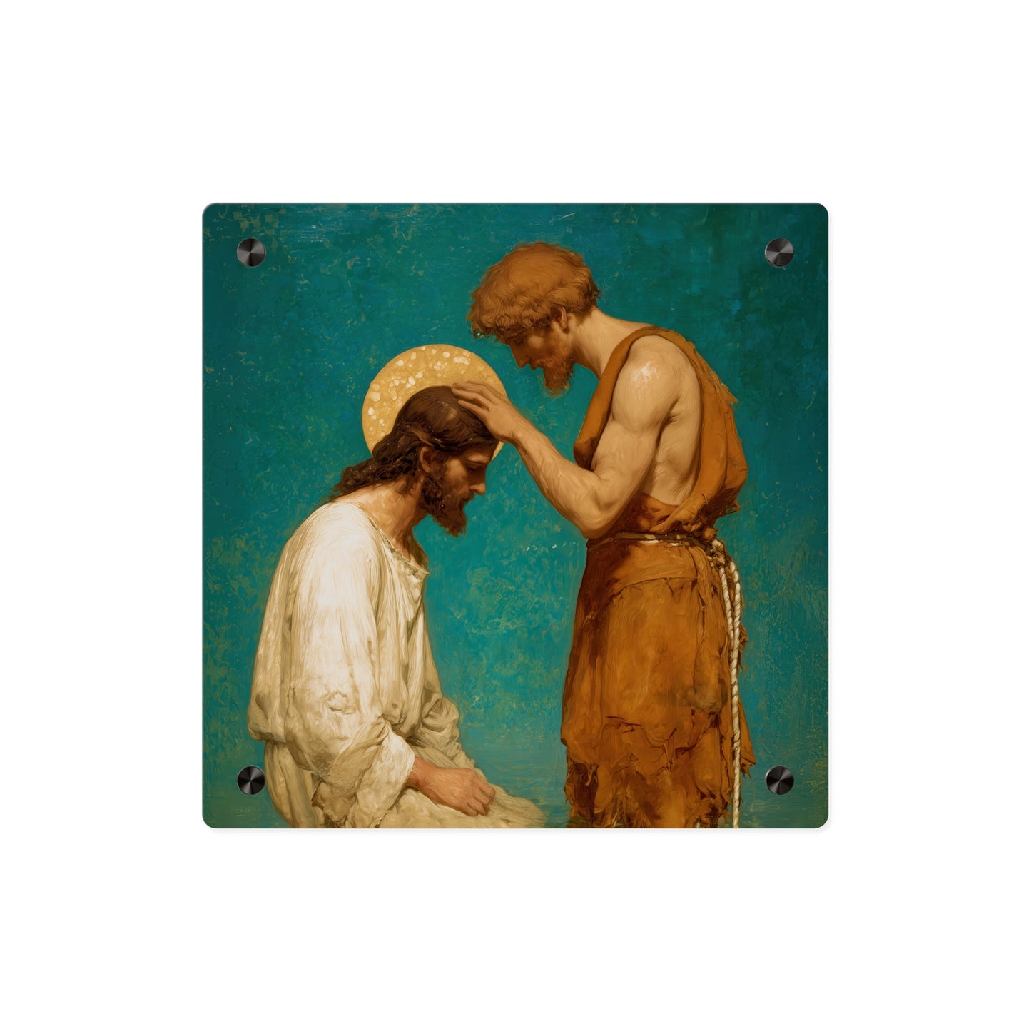 Saint John the Baptist, The Prophet and the Promise - Acrylic Wall Art Panel - Ready to Hang Acrylic Print - Catholic Saint Art