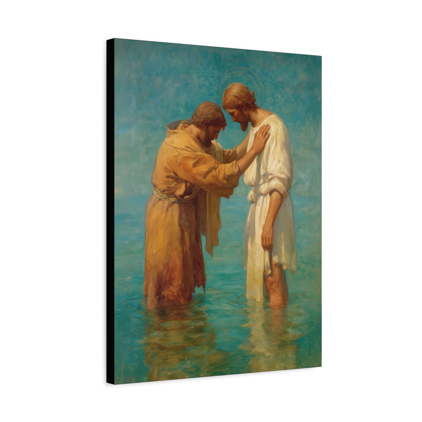 Saint John the Baptist, Servant of the Dawn - Museum Wrapped Canvas - Print - Religious Art for your Home - Christian print - Prayer Room