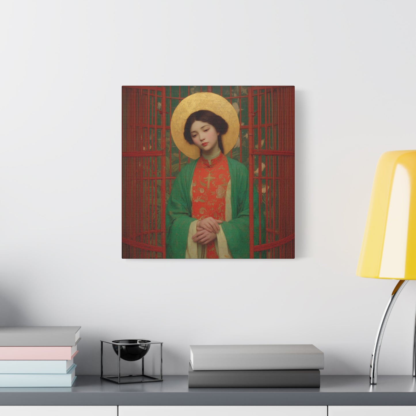 Saint Agnes Tsao Kou Ying - Museum Wrapped Canvas - Sanctified Souls Print - Religious Art for your Home - Catholic Patron Saint Art