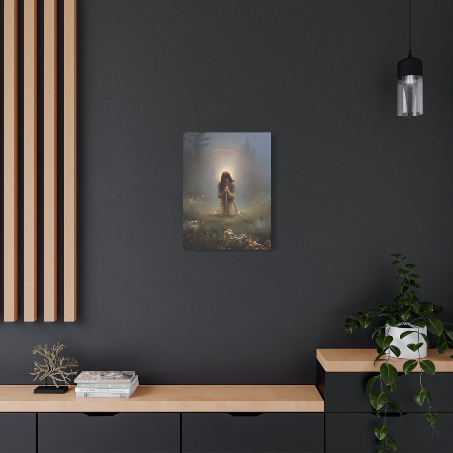 Saint Joan of Arc - Museum Wrapped Canvas - Sanctified Souls Print - Religious Art for your Home - Catholic Patron Saint Art