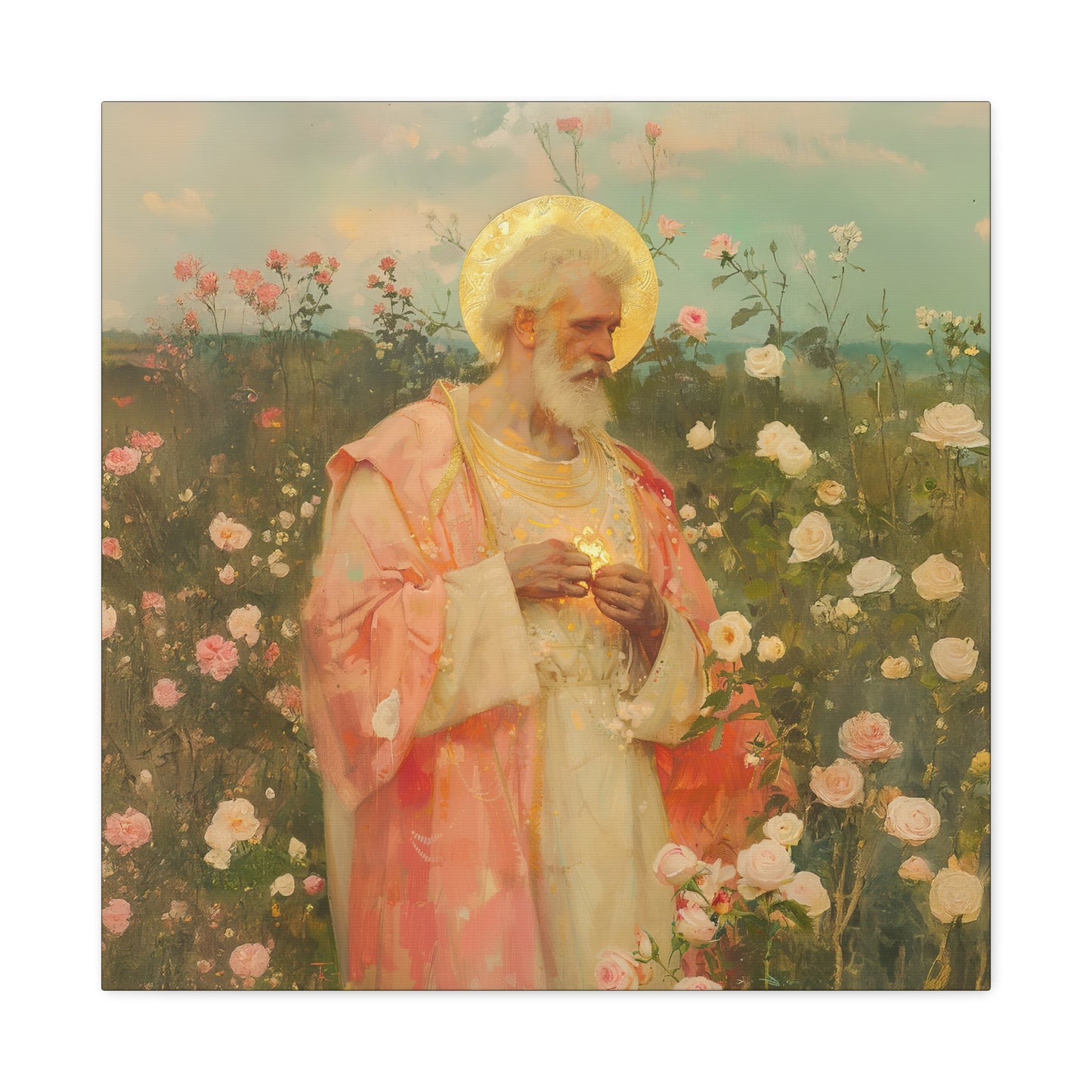 Saint Valentine - Multiple Sizes - Catholic Home art - Museum Wrapped Canvas - Sanctified Souls Print - Catholic Saint Art