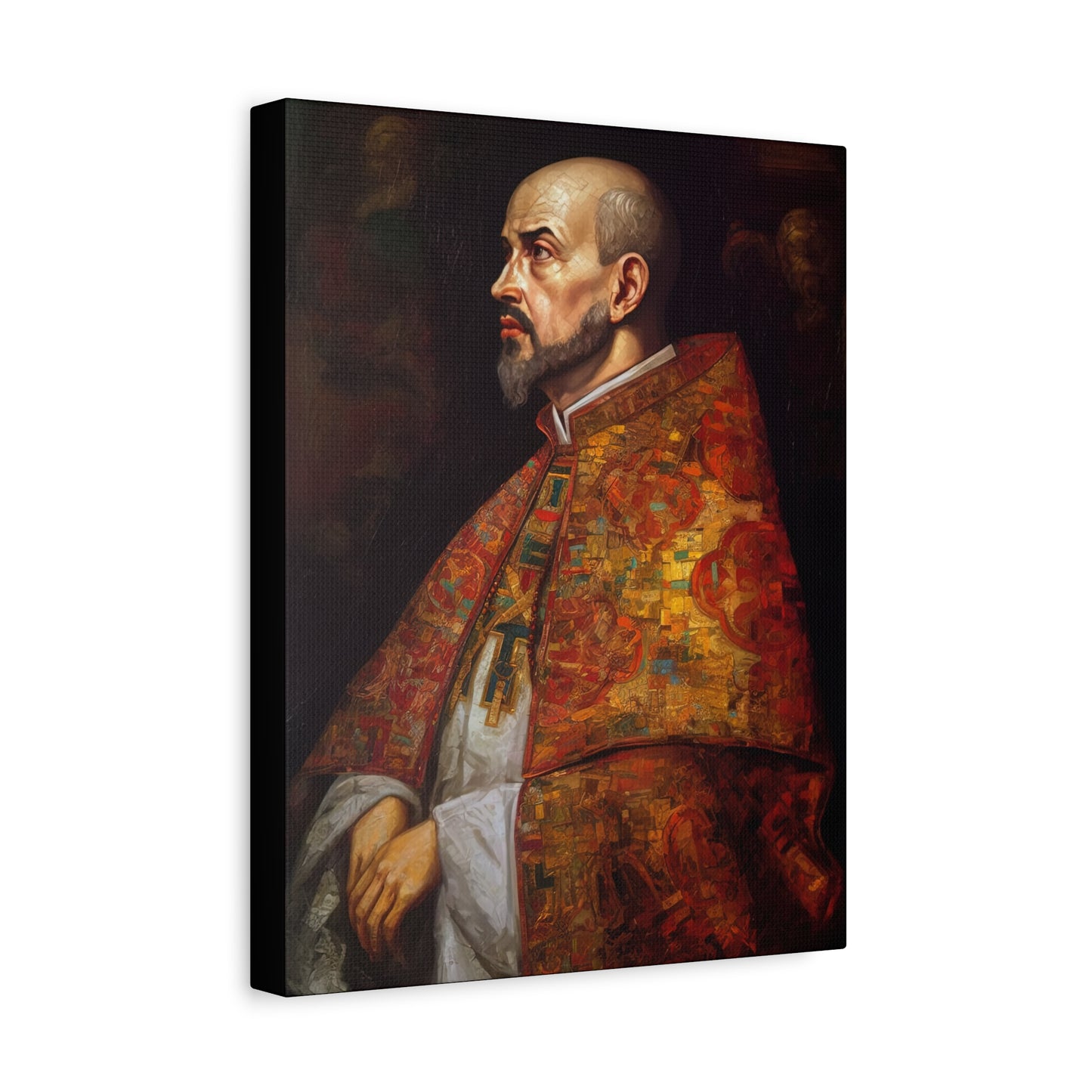 Saint Ignatius of Loyola Canvas Print - Multiple Sizes - Catholic Home art - Museum Wrapped Canvas - Sanctified Souls Print