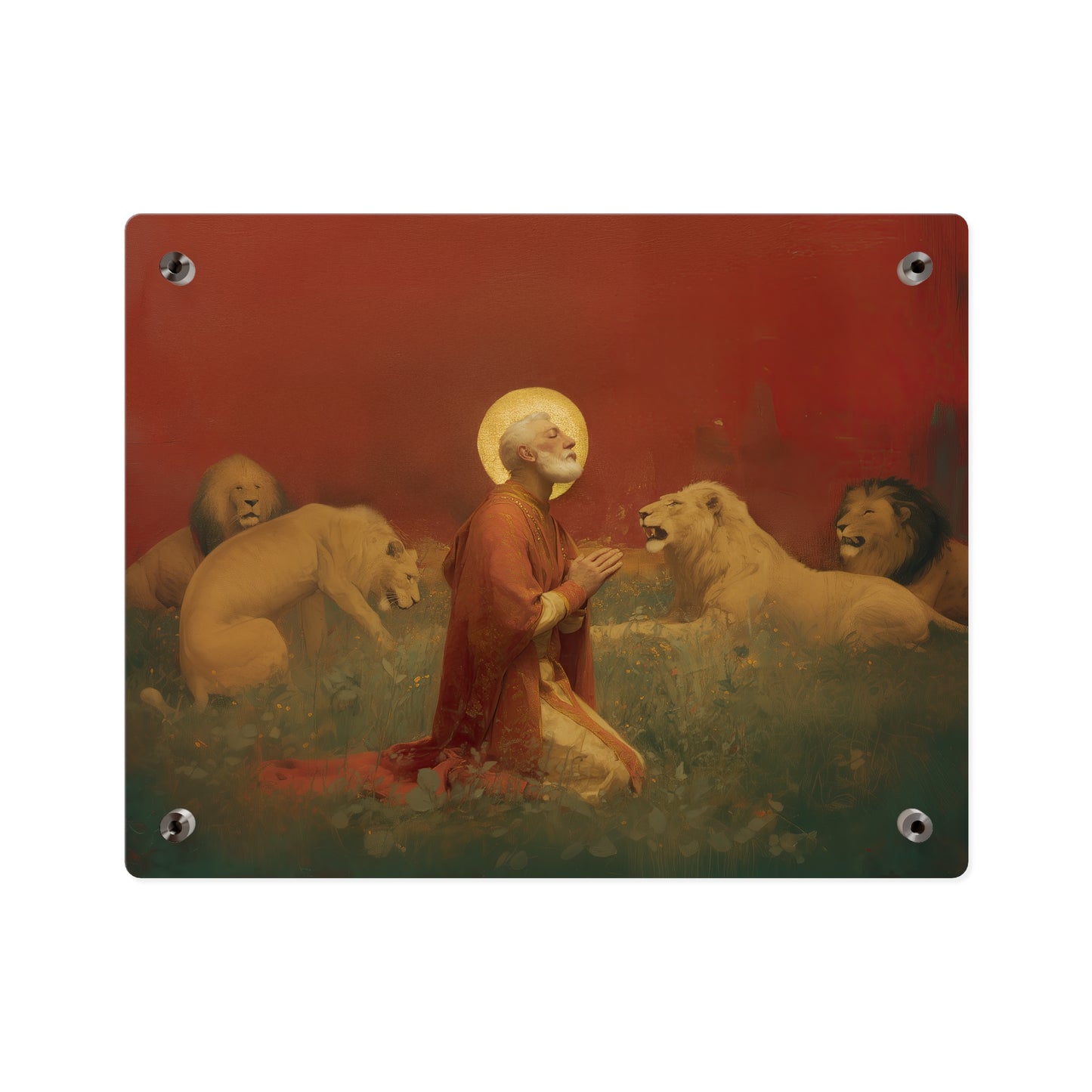 Saint Ignatius of Antioch Wall Art Panel - Ready to Hang Acrylic Print - Catholic Saint Art - Patron Saint Print - No Frame needed