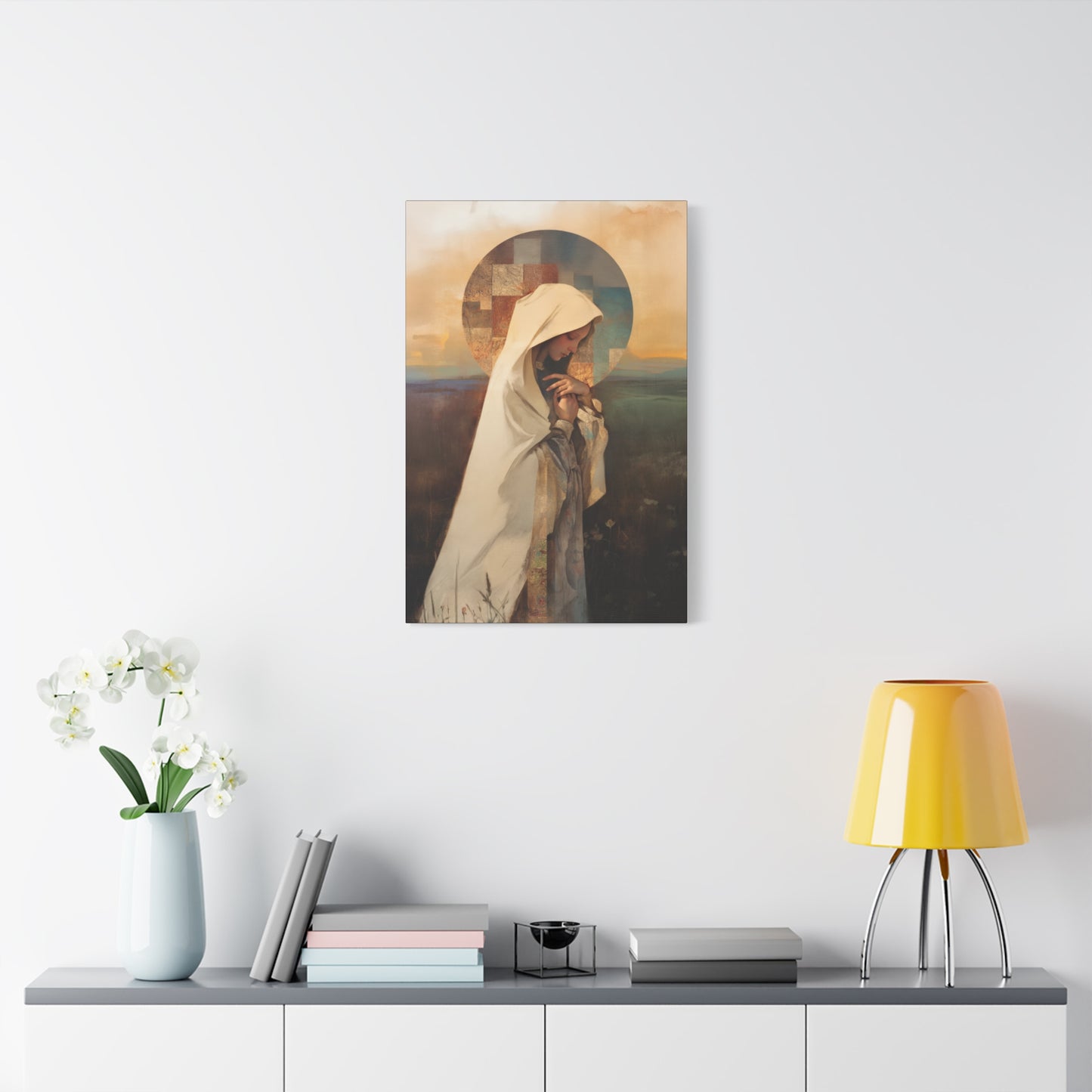 Our Lady of the Prairie - Multiple Sizes - Catholic Home art - Museum Wrapped Canvas - Sanctified Souls Print