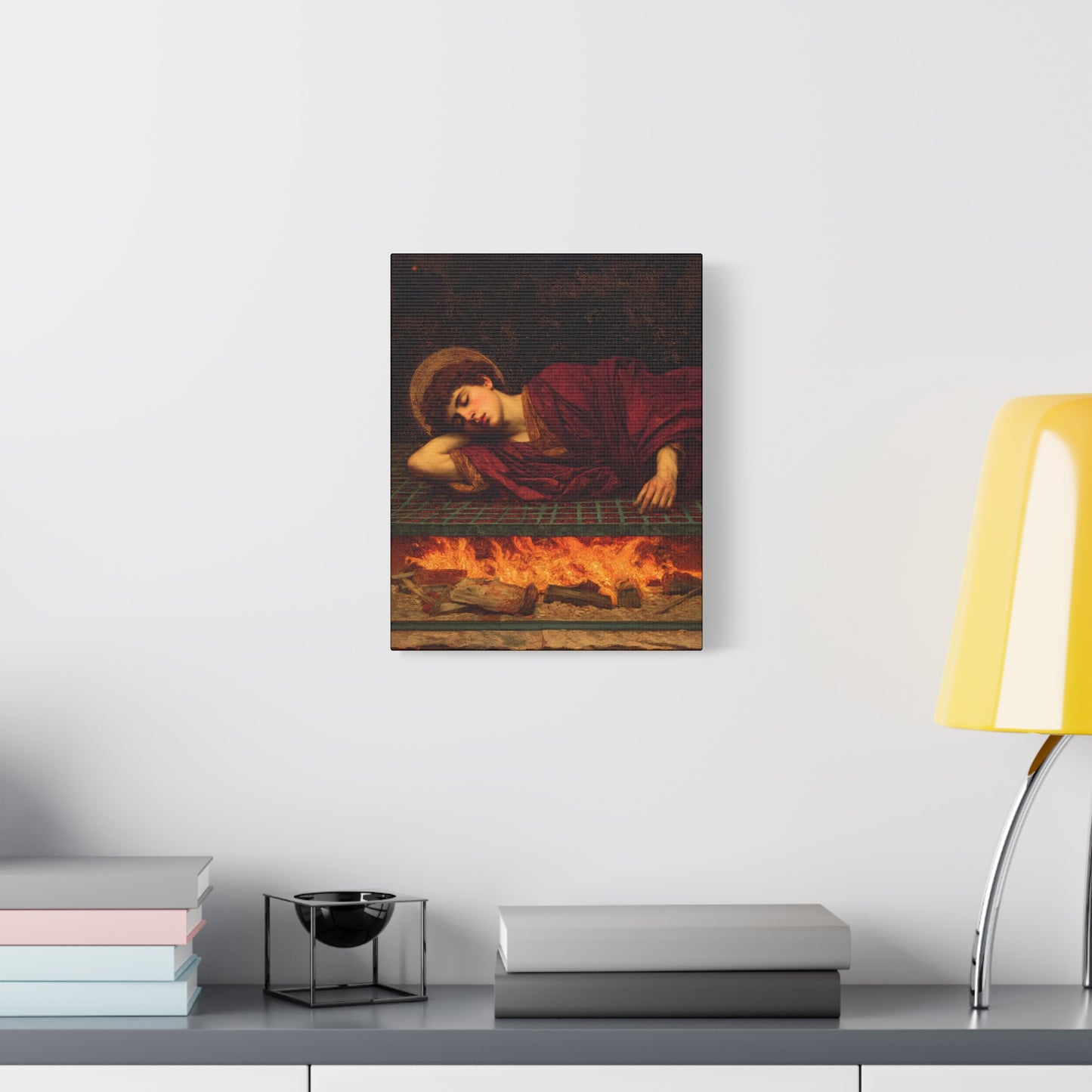 Saint Lawrence - Museum Wrapped Canvas - Sanctified Souls Print - Religious Art for your Home - Catholic Patron Saint Art