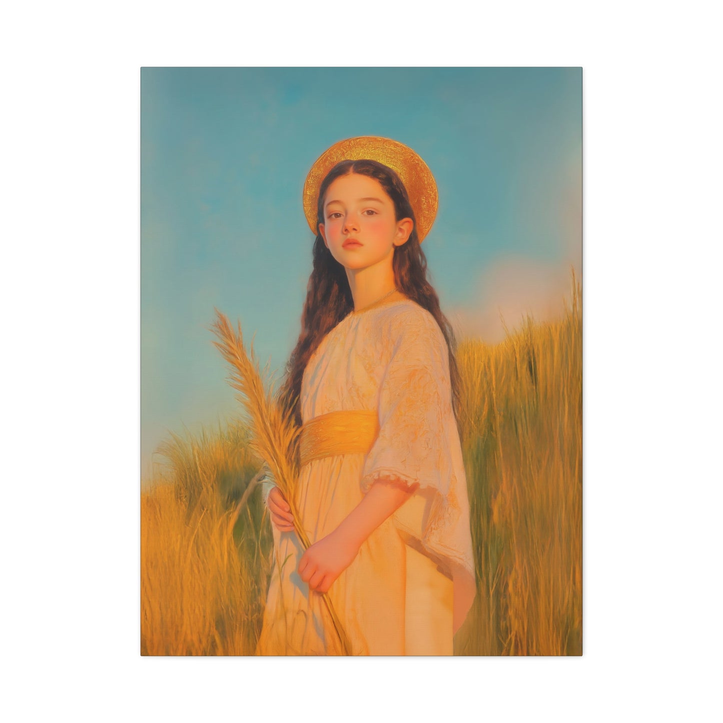 Saint Faith - Multiple Sizes - Catholic Home art - Museum Wrapped Canvas - Sanctified Souls Print - Martyr Saint