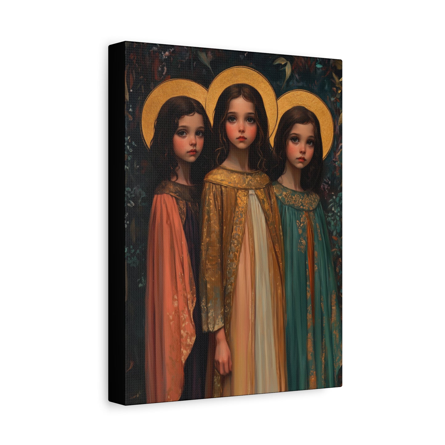 Saints Faith, Hope and Charity - Museum Wrapped Canvas - Print - Religious Art for your Home - Christian print - Prayer Room Catholic Saint