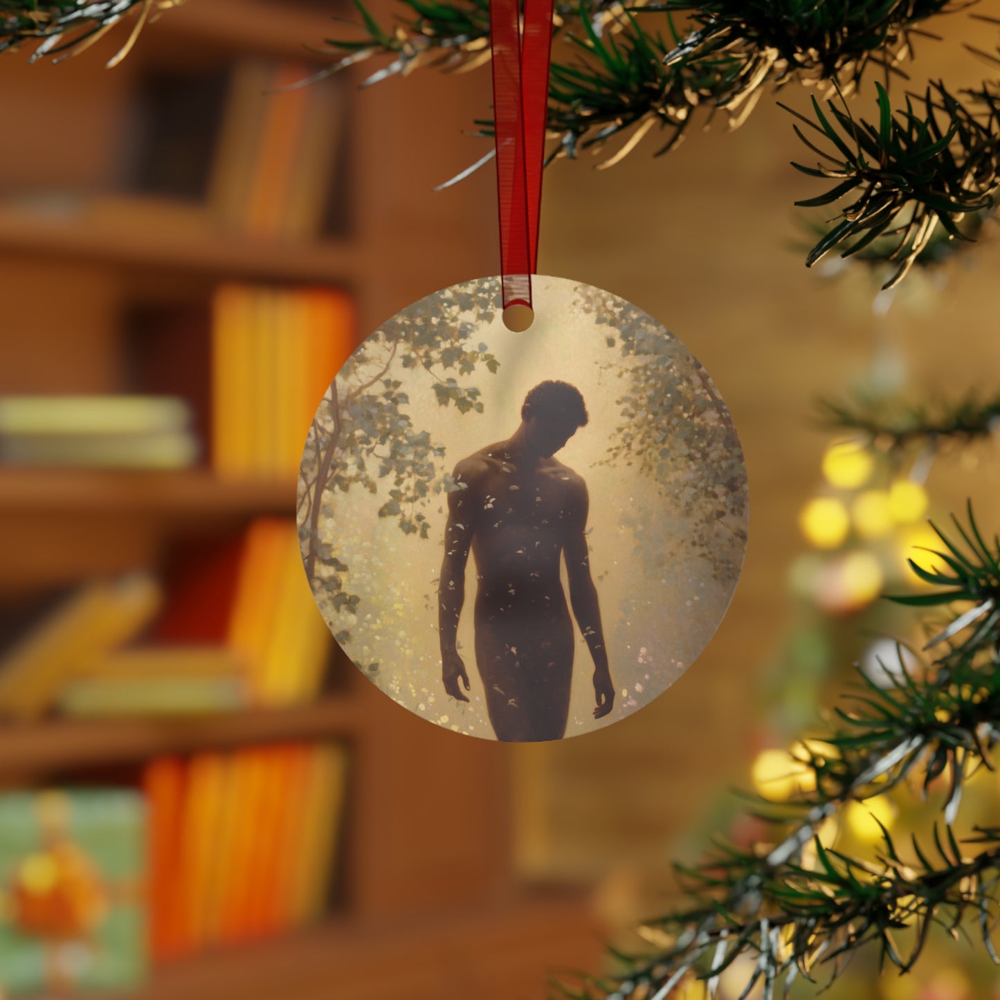 Saint Adam Metal Ornament - Religious Holiday Christmas Ornament and Keepsake - Prayer Ornament