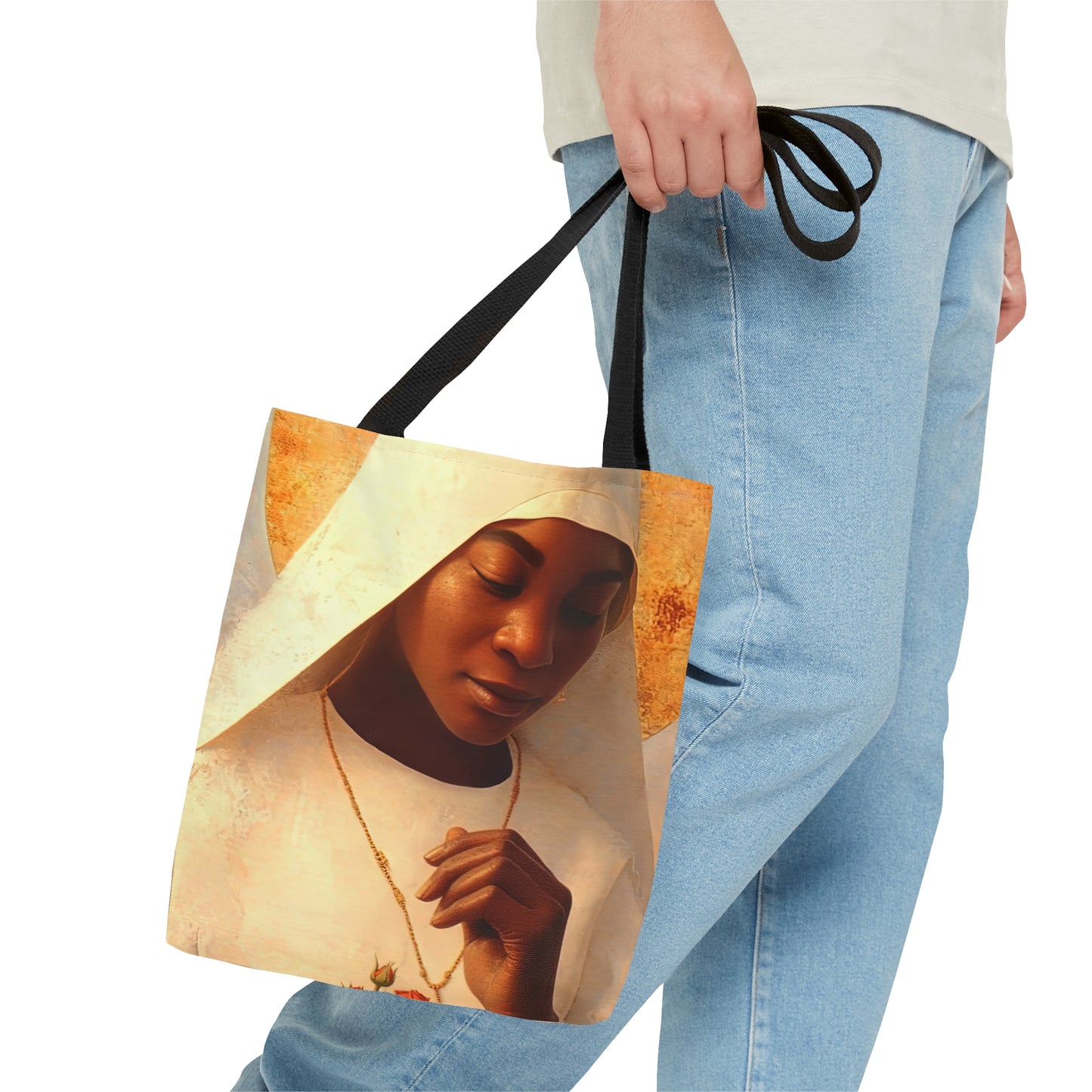Blessed Marie-Clementine Anuarite Nengapeta Tote Bag - Large Medium Small Faith Art Bag - Catholic Faith Purse - Double Sided