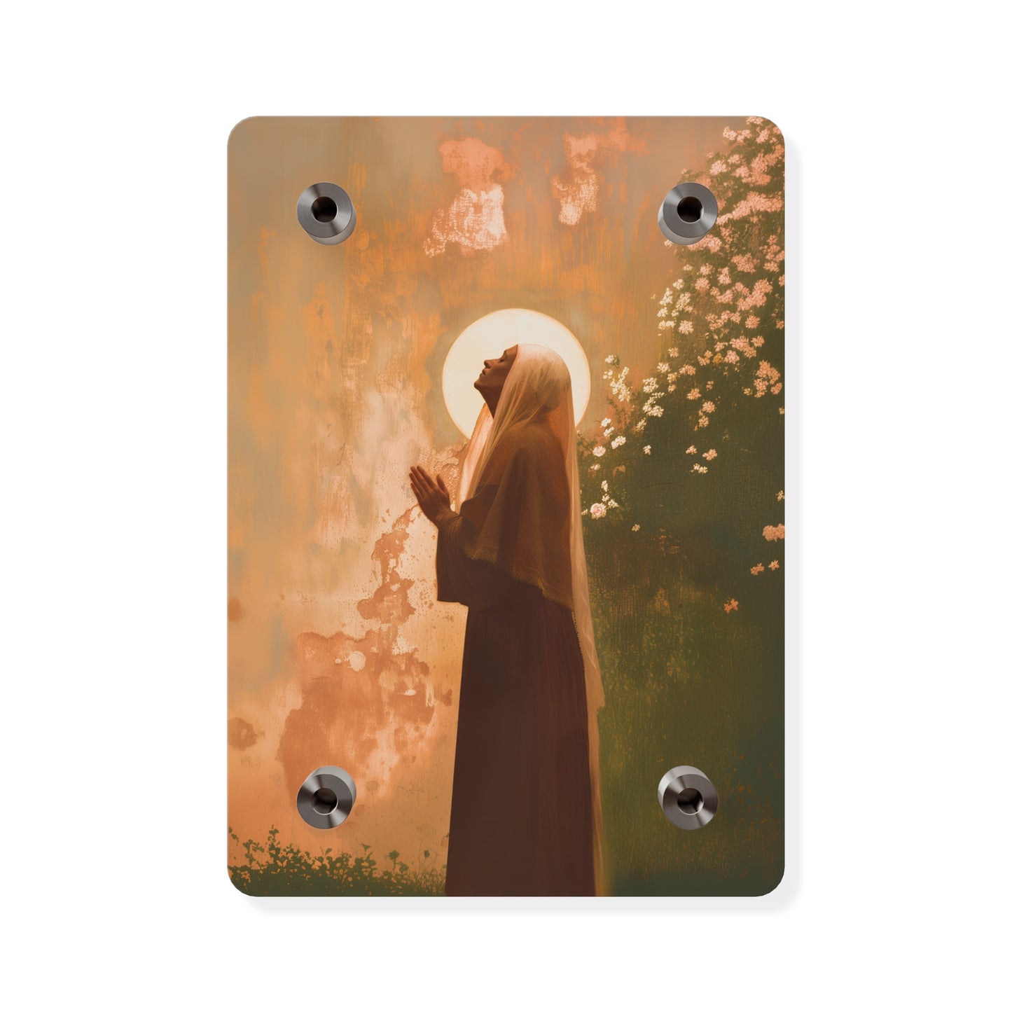 Saint Monica Wall Art Panel - Ready to Hang Acrylic Print - Catholic Saint Art - Patron Saint Print - No Frame needed