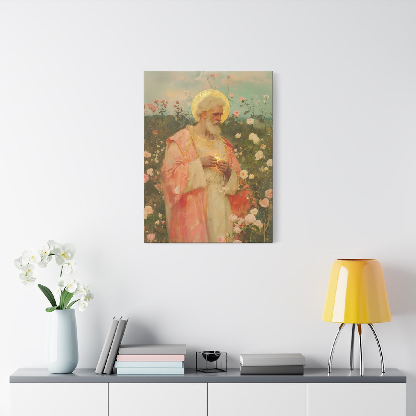 Saint Valentine - Multiple Sizes - Catholic Home art - Museum Wrapped Canvas - Sanctified Souls Print - Catholic Saint Art