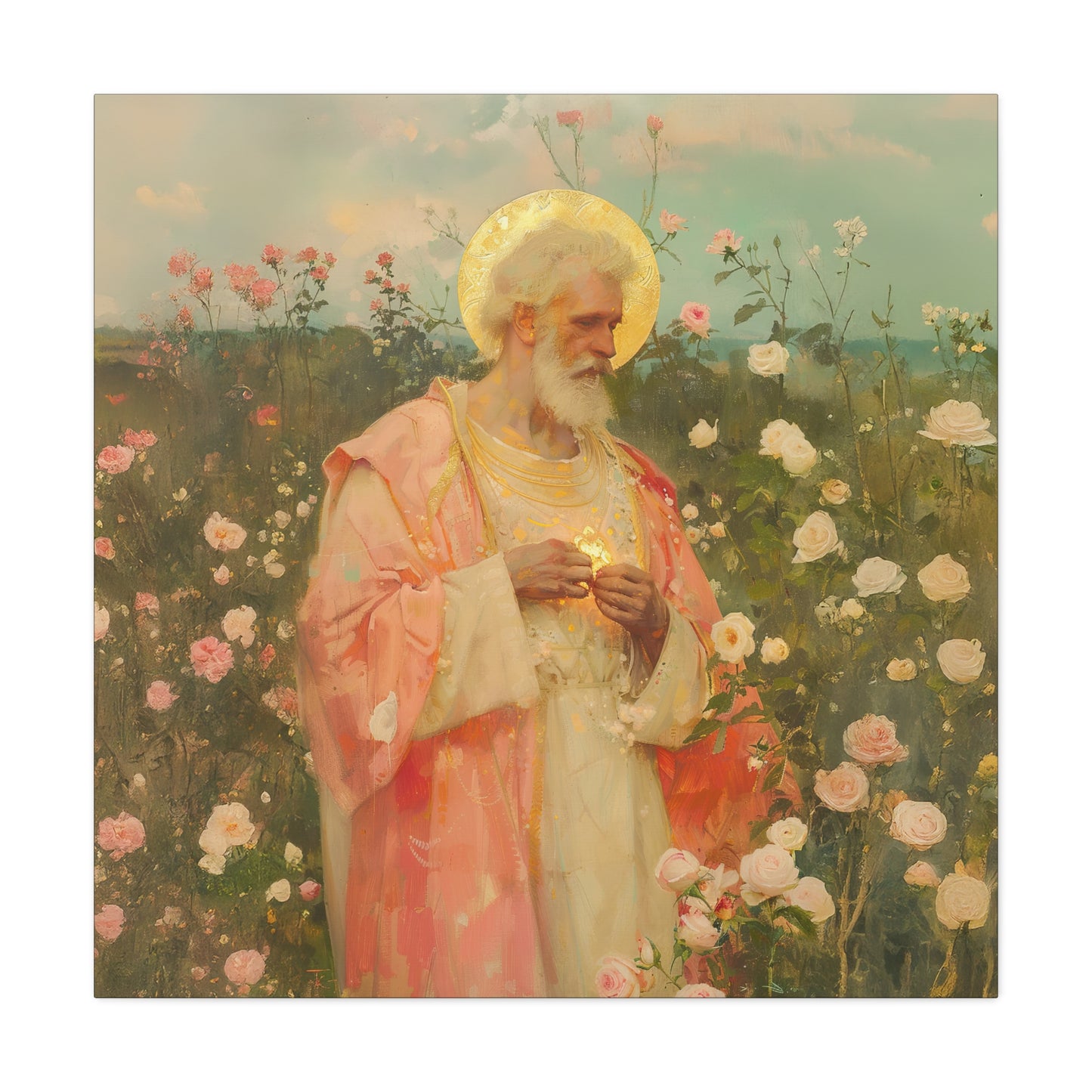 Saint Valentine - Multiple Sizes - Catholic Home art - Museum Wrapped Canvas - Sanctified Souls Print - Catholic Saint Art