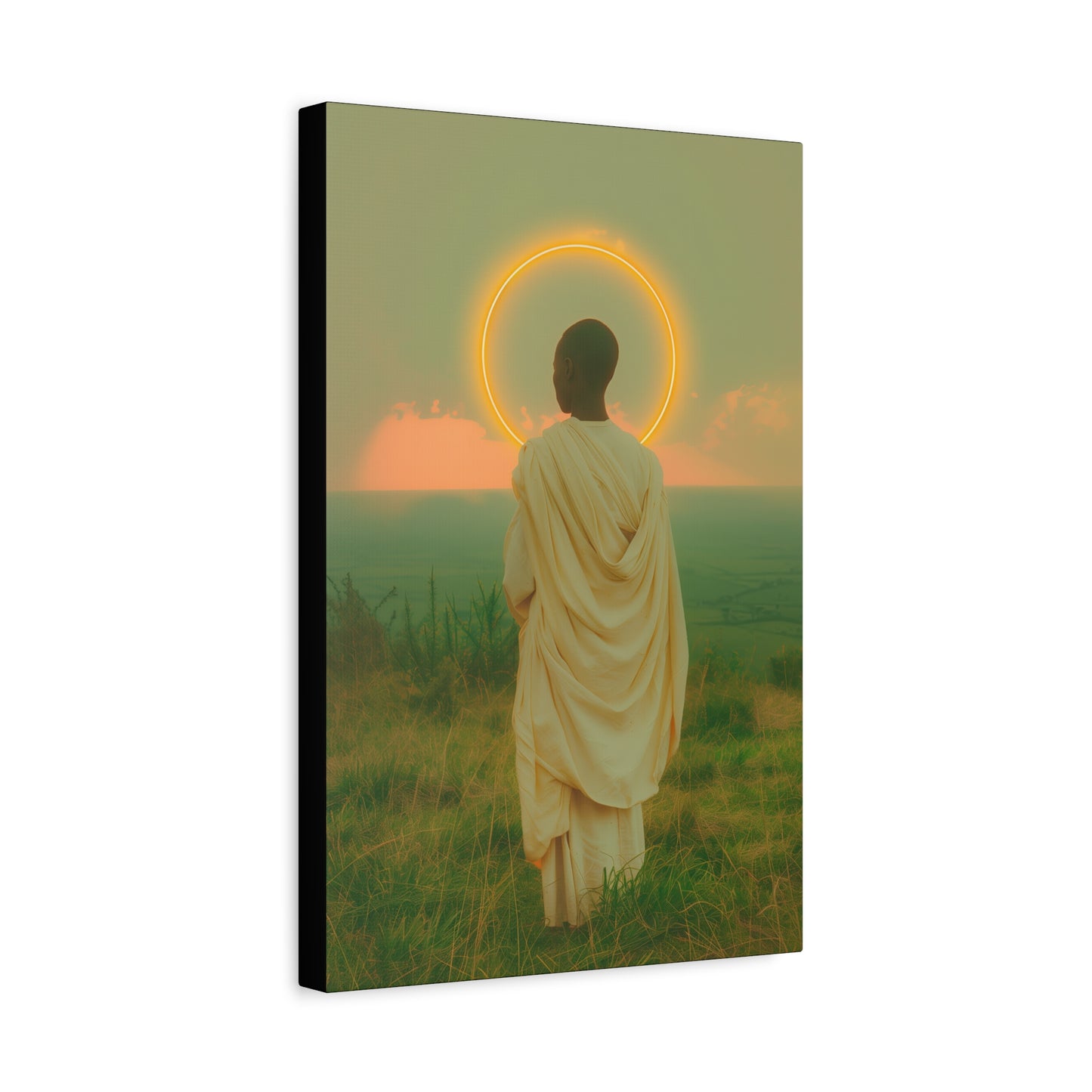 Saint Charles Lwanga - Museum Wrapped Canvas - Sanctified Souls Print - Religious Art for your Home - Catholic Patron Saint Art
