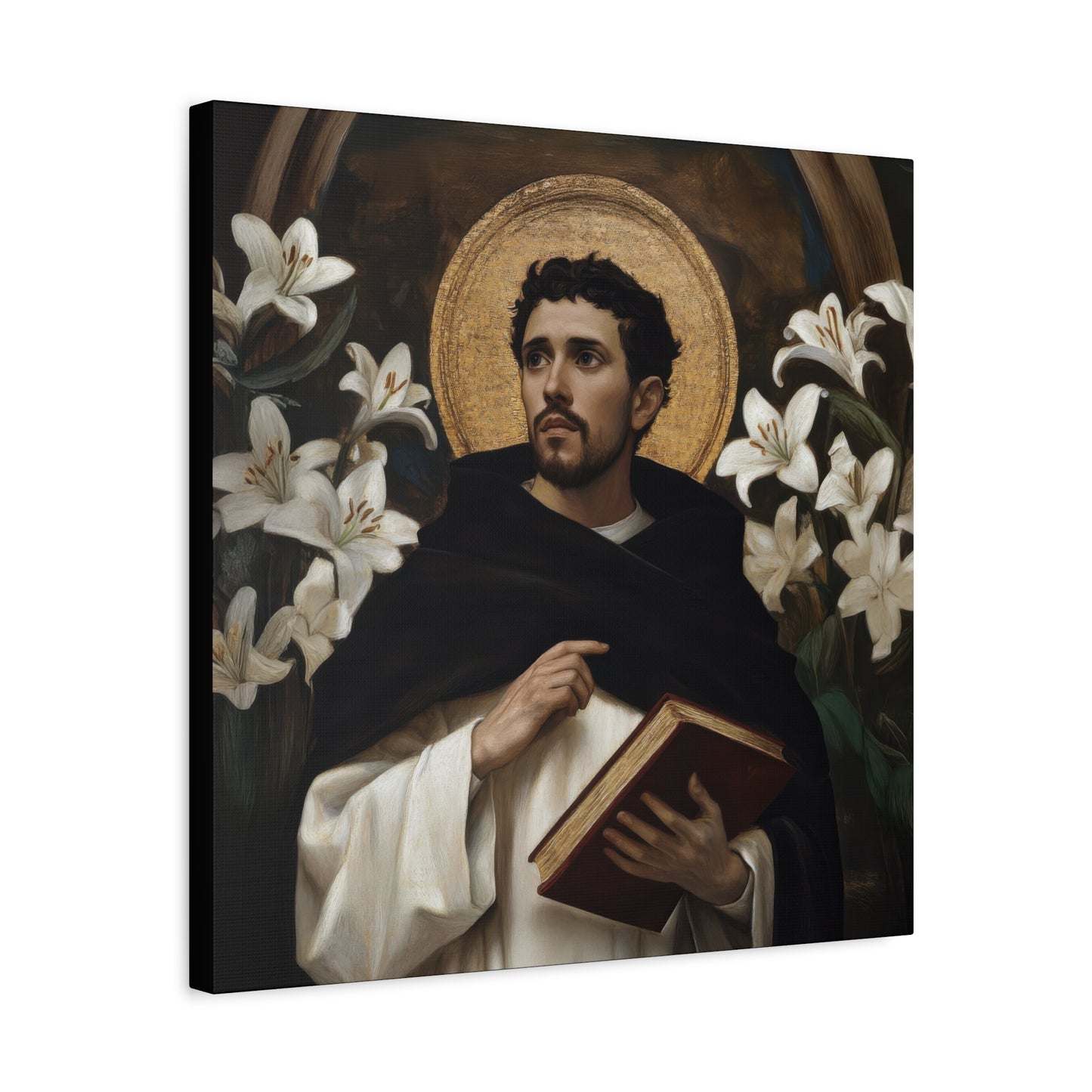 Saint Dominic - Museum Wrapped Canvas - Sanctified Souls Print - Religious Art for your Home - Catholic Patron Saint Art