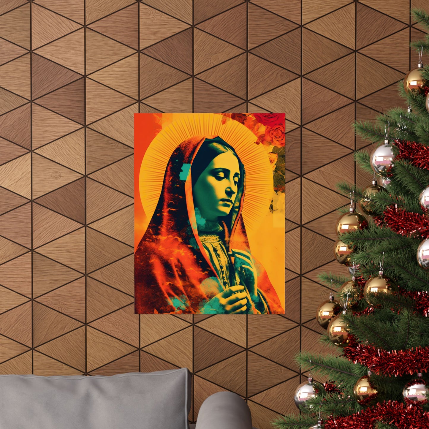 Our Lady's Abundant Love - Sanctified Souls Print - Multiple Sizes - Premium Matte Vertical Posters - Virgin Mary