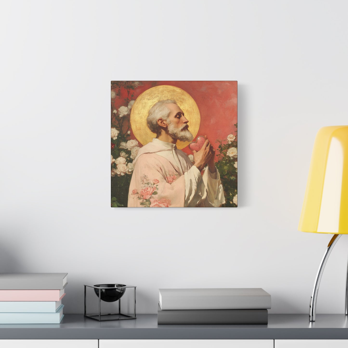 Saint Valentine - Multiple Sizes - Catholic Home art - Museum Wrapped Canvas - Sanctified Souls Print - Catholic Saint Art