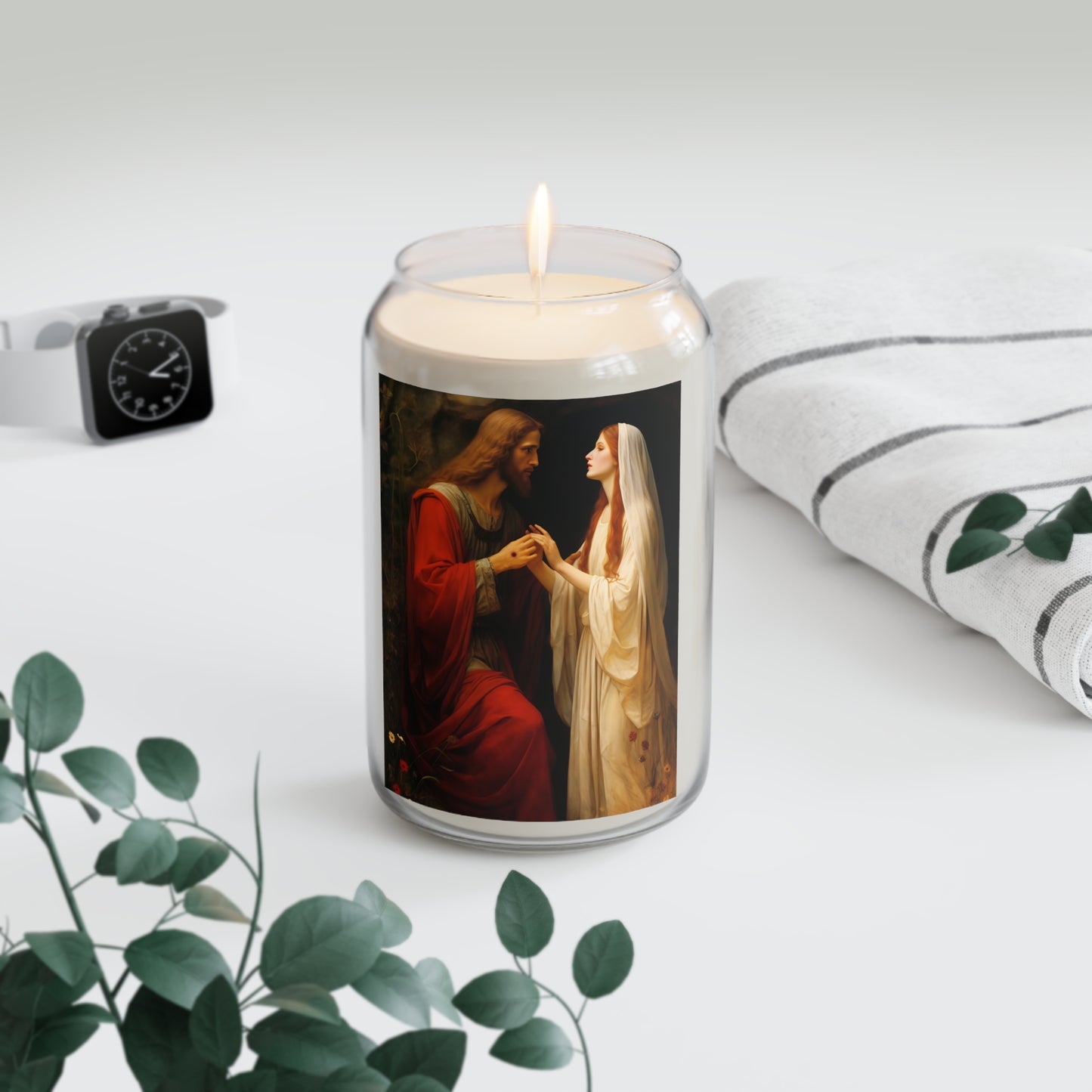 Revelation of Redemption Mary Magdalene and the Risen Christ - Scented Prayer Candle, 13.75oz - Tall Size - Religious Prayer Candle