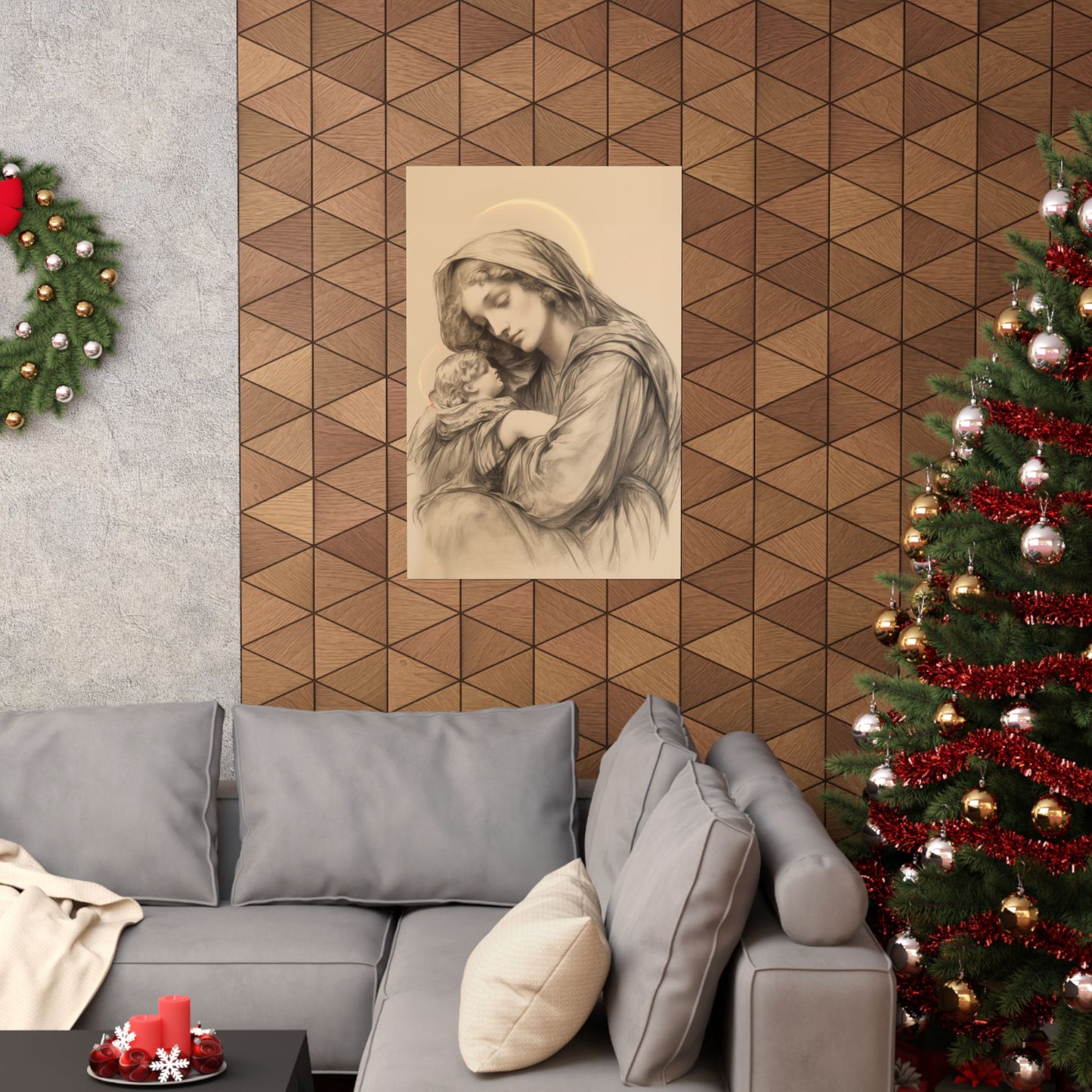Grace Unveiled - The Nativity of the Virgin Mary - Sanctified Souls Print - Multiple Sizes - Premium Posters - Catholic Art - Christian